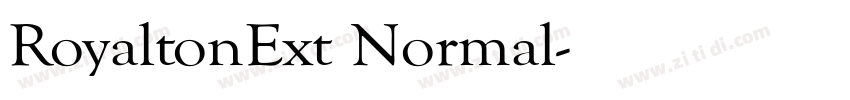RoyaltonExt Normal字体转换